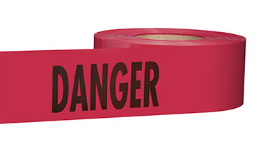 Red with Black Ink 1000-Feet by 3-Inch Empire Level 11-081 Barricade DANGER-DO NOT ENTER Tape 